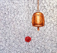 G. N. Qazi, Spiritual Sounds-4, 36 x 36 inch, Acrylic On Canvas, AC-GNQ-107